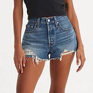 Levi's 501 High Rise Women's Jean Shorts Size 24